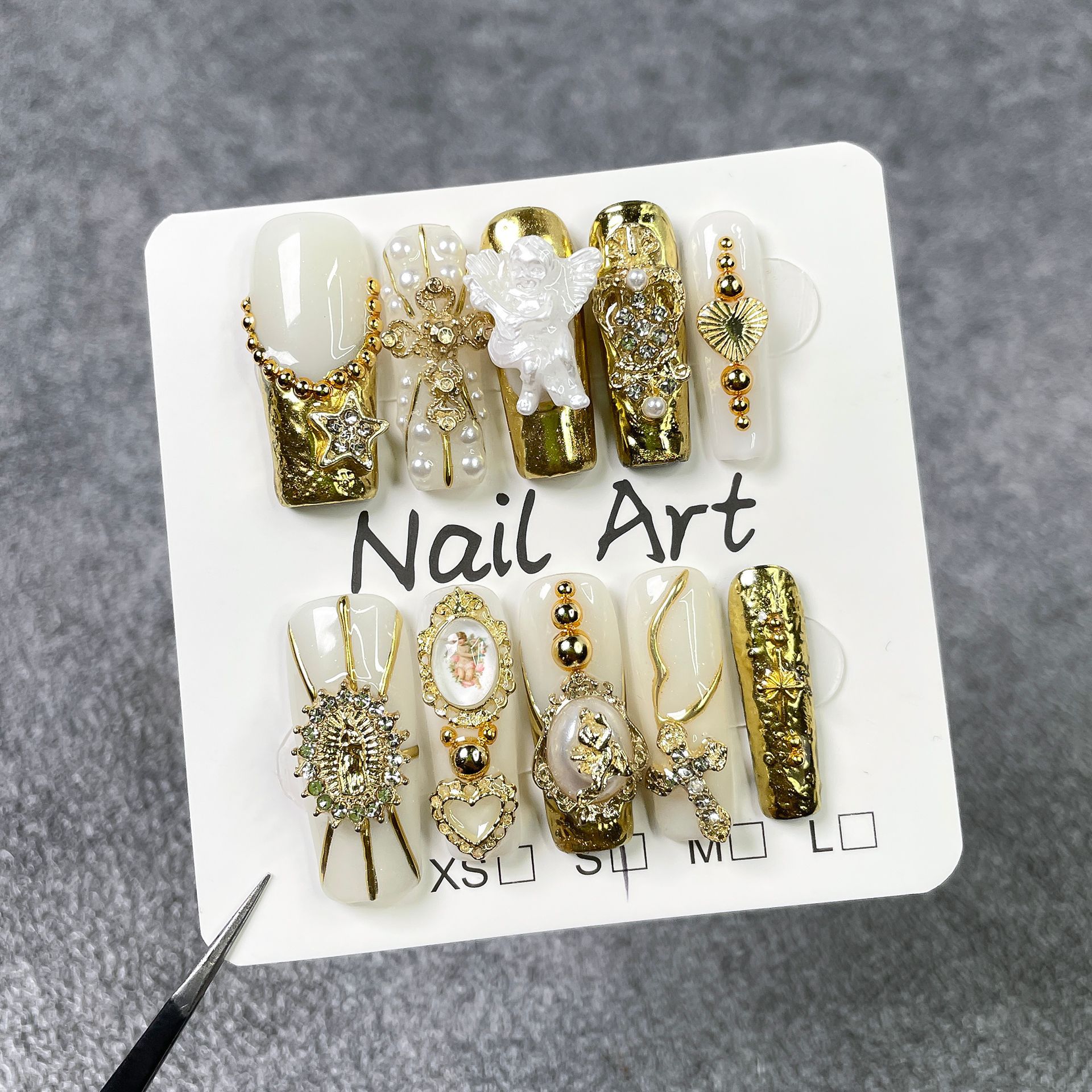 Niche High-end Angel Nail Art Decorations