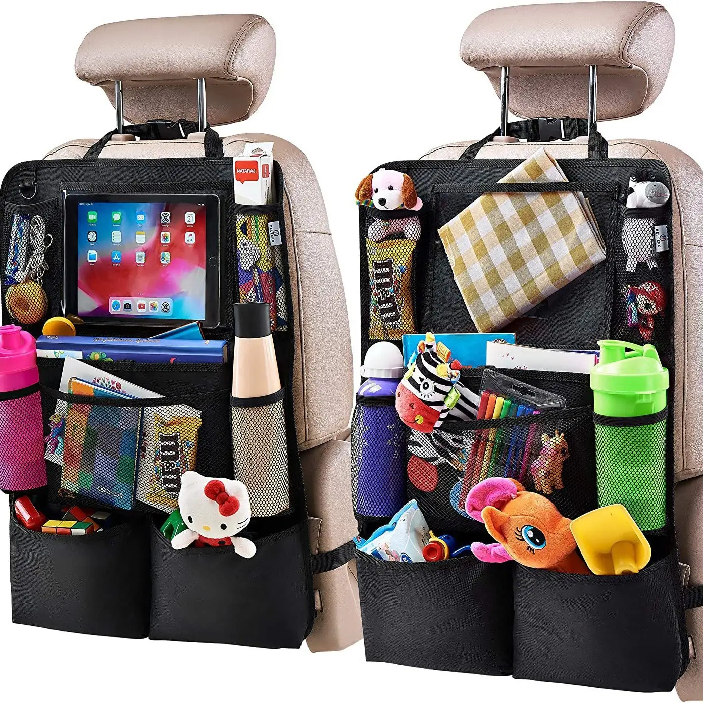 Car Seat Organizer Back Shopping Bags Multi-function Anti-kick