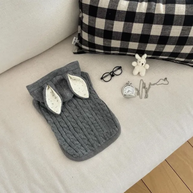 Simple Warm Pet Clothes Cape And Shawl Heather Gray - Shop at LoveMi