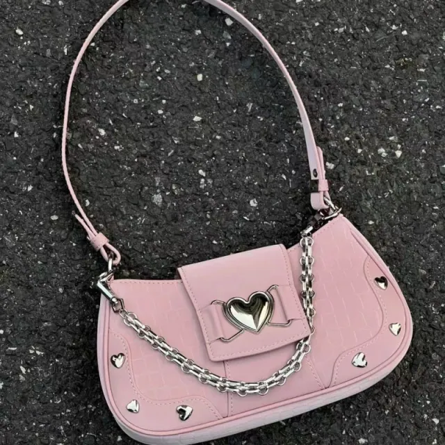 Underarm Bag Sweet Girl Versatile Niche Design Sweet Cool Love Bag Shoulder S - Shop at LoveMi