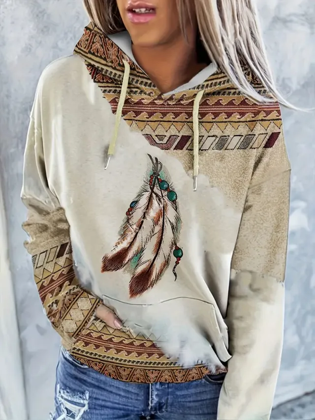 FallWinter Hoodie Ethnic Print Clwy1017 Xs - Shop at LoveMi