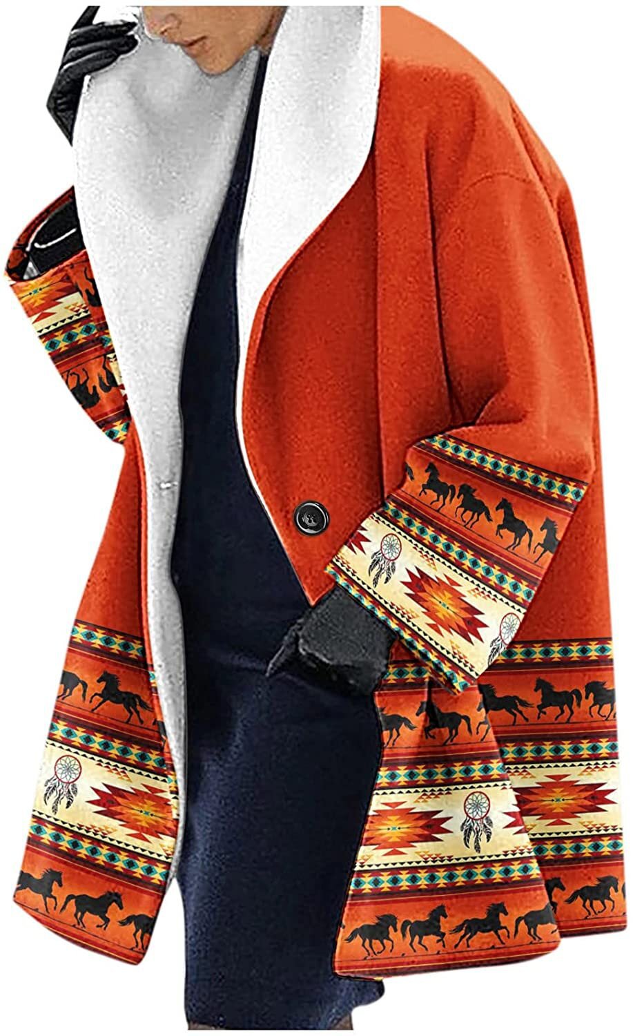 Mid-length Fall And Winter Lapels Loose Casual Hooded Coat - Image 10