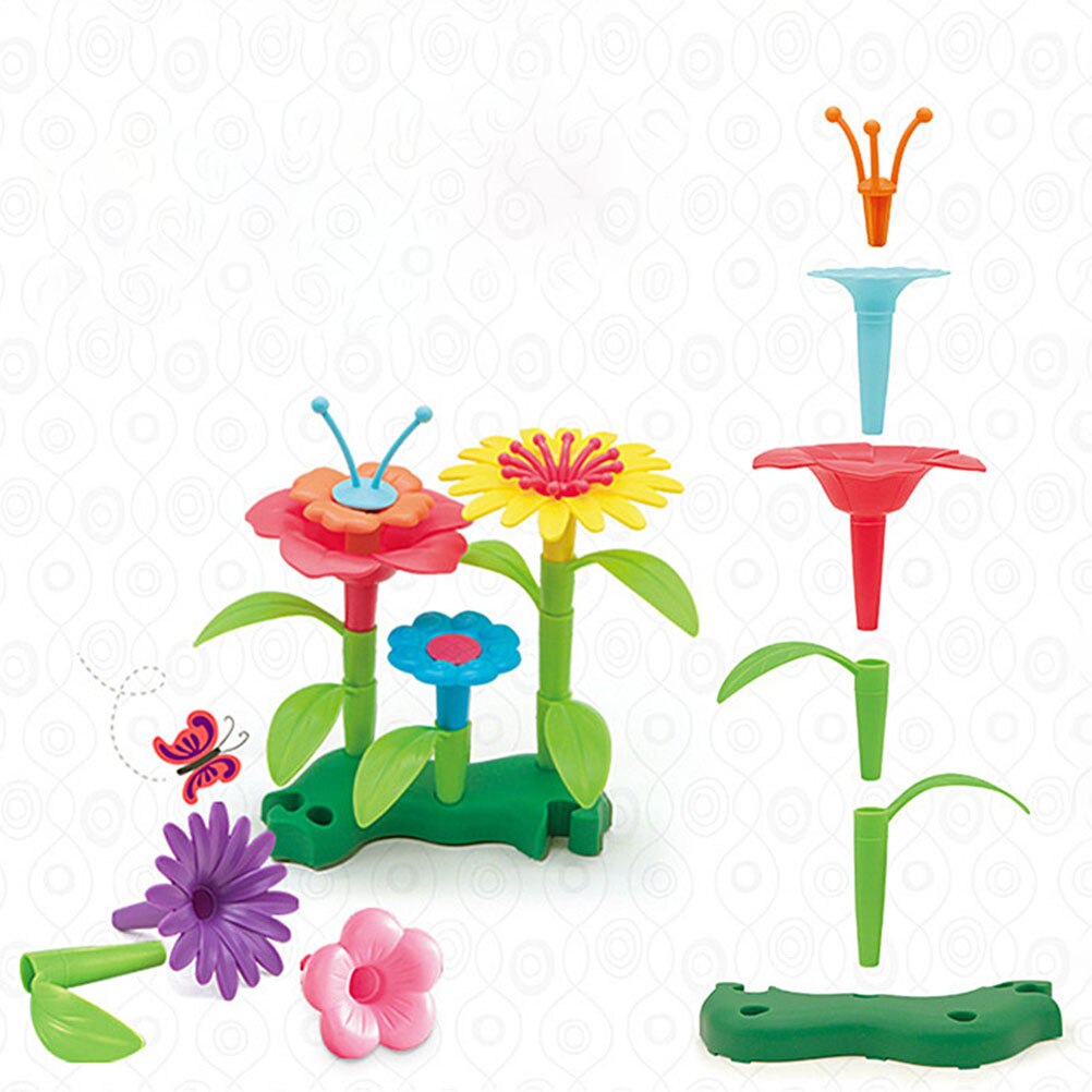 Build-A-Garden Flower Building Toy Set