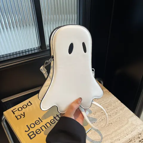 Women's Halloween Ghost Kid Messenger Bag