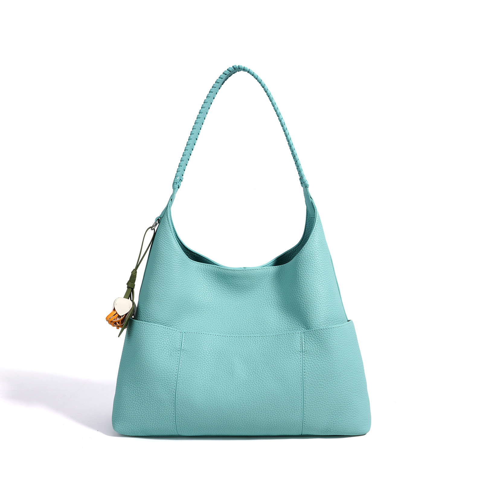 Woven Bucket Shoulder Bag