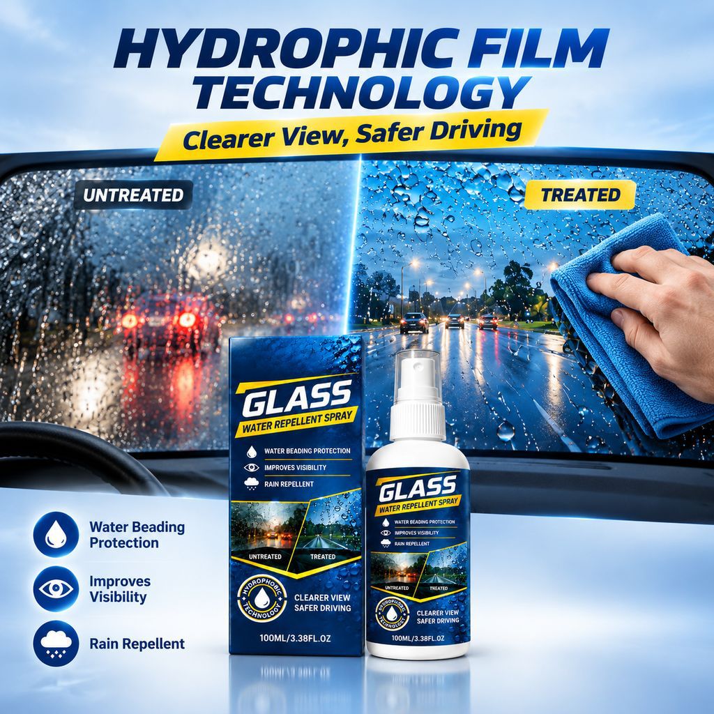 Car Glass Water Repellent Hydrophobic Film-forming Agent For Removing Oil Films