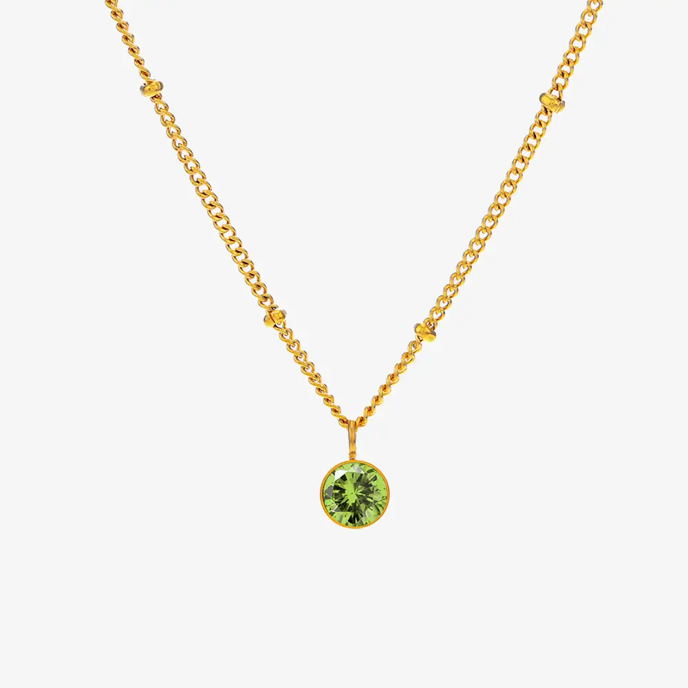 December Titanium Steel Necklace