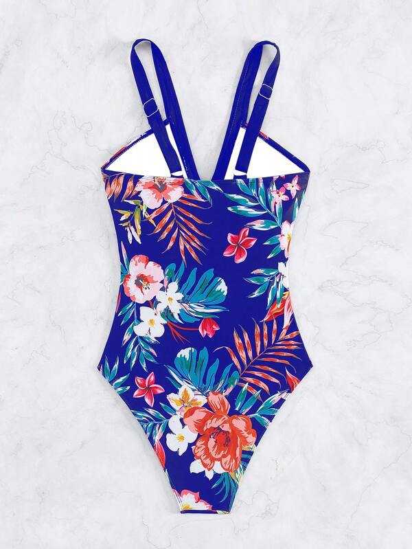 Women's Floral Bikini One-piece Swimsuit - Image 10