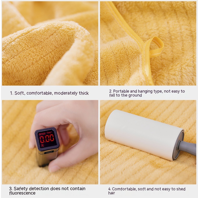 Plus Size Thickened Absorbent Soft Quick-drying Towel Coral Fleece Bath Towel