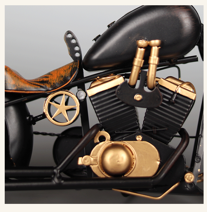 Title 6, Tough Guy Motorcycle Model Handmade Creative Or...