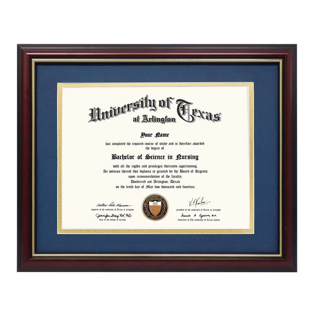 A4-size Wooden Frame For Displaying Graduation Honors