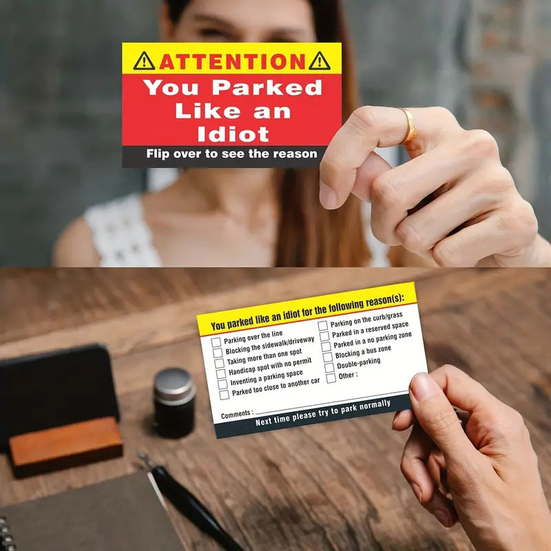 50 Sheetspack Bad Parking Card Multi-cause Violation