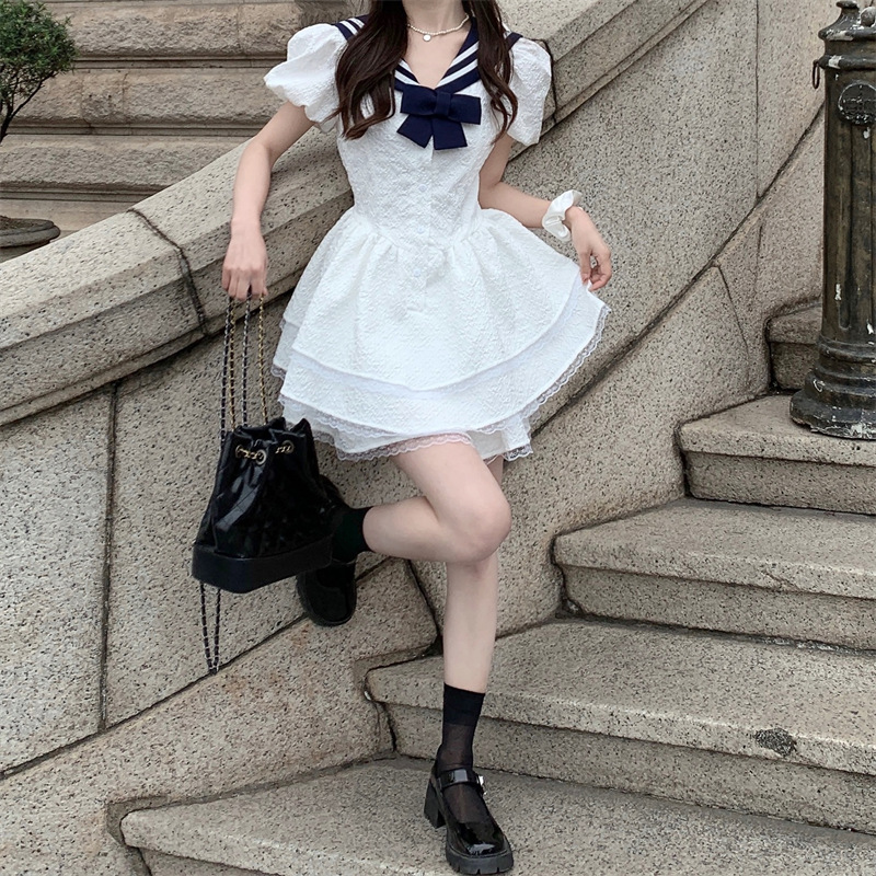 Sailor Collar Princess Dress Women's Dress