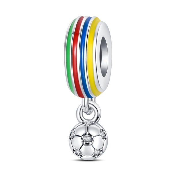 Football DIY Bead Pendant Bracelet Accessories
