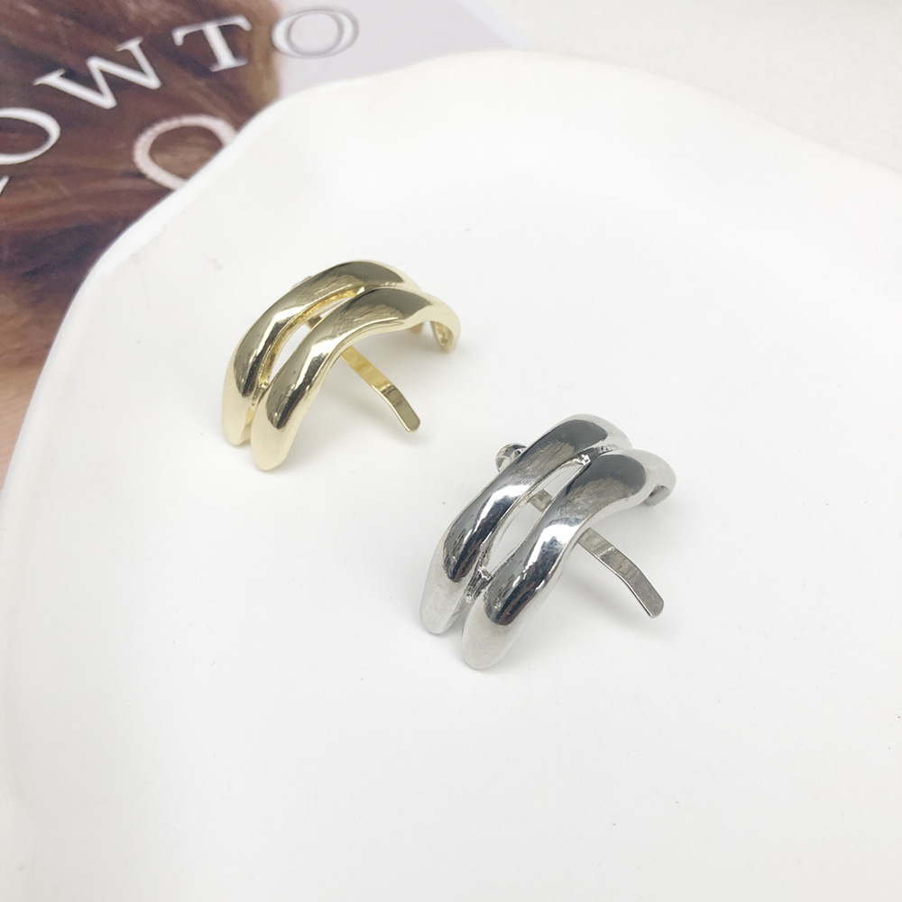 U-shaped Japanese Texture Metal Tie Hair Hair Hook Sweet Cool Low Ponytail Clip