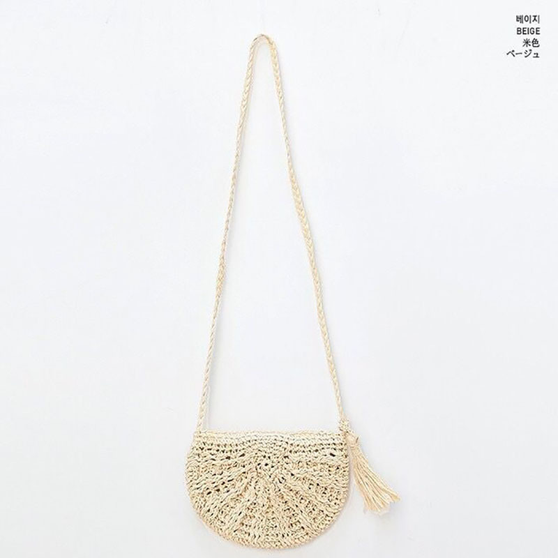 Tassel Semicircle Beige