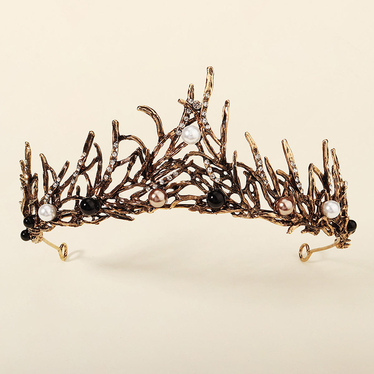 Dark High-end Alloy Rhinestone Crownstylish Headpiece — foto 29