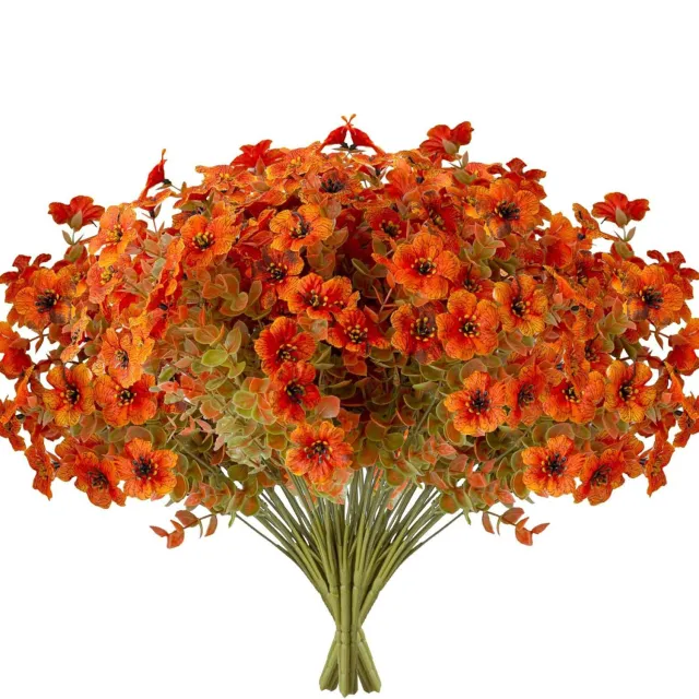 Autumn Outdoor Flower Artificial Fake Flower Autumn Sunset Red - Shop at LoveMi