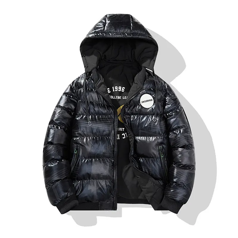 Thickened Hooded Cotton-padded Jacket Men's Plus Size Cotton Clothes