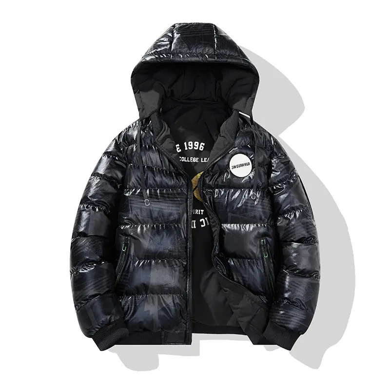 Thickened Hooded Cotton-padded Jacket Men's Plus Size
