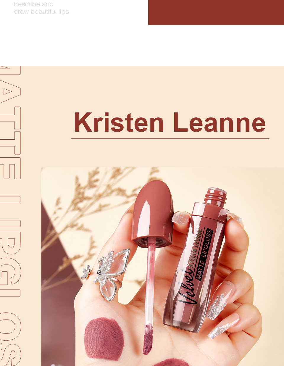 Title 6, Matte lippenstift Fog die niet afgeeft, niet aa...