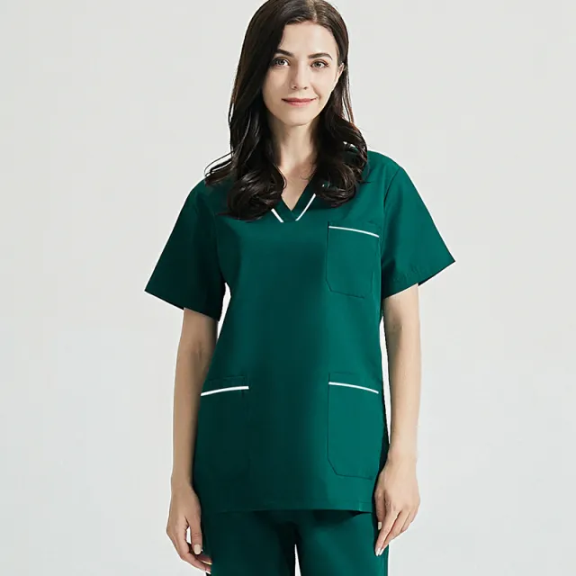 Women's Loose And Comfortable Medical Care Surgical Gown Suit 42007 Dark Green - Shop at LoveMi