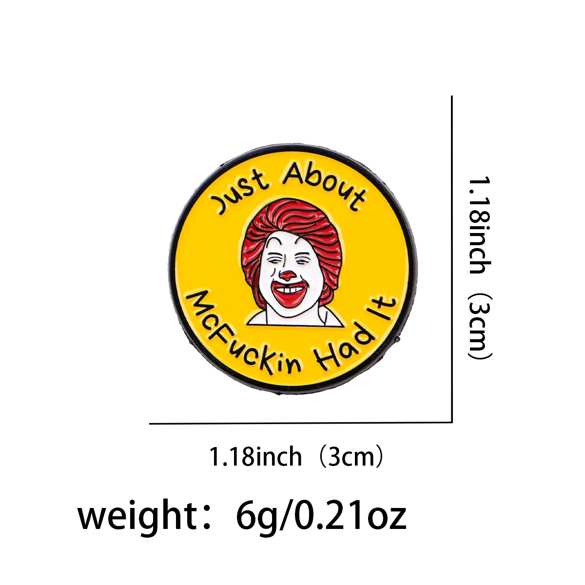 Sloth Clown Sunflower Brooch Cartoon Metal Badge