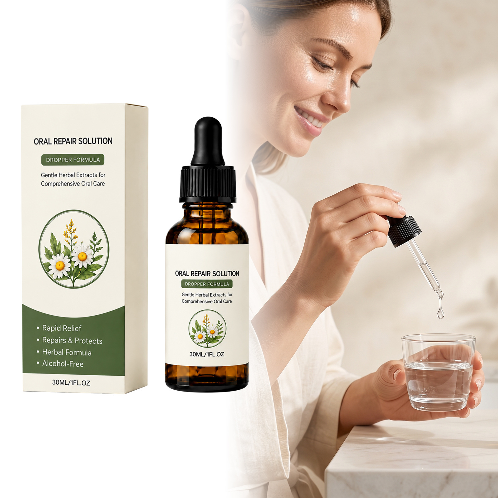 Herbal Oral Care Solutiongentle Cleansing, Comfortably Refreshing