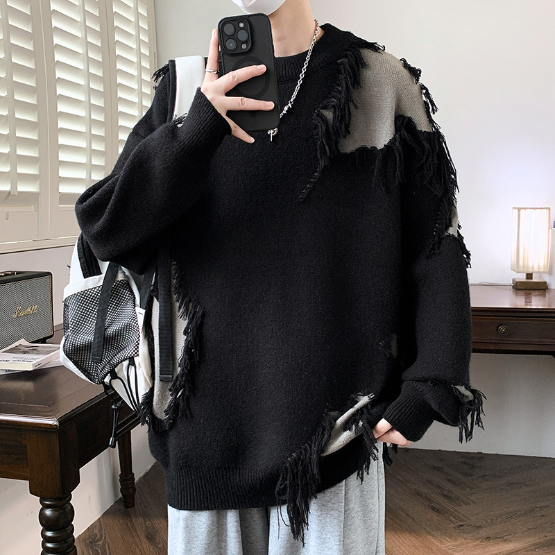 $21.59 Men's Loose Casual Retro Idle Style Sweater