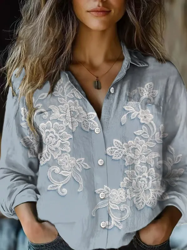 3D Digital Printing Women's Long sleeved Blouse Sx1792 - Shop at LoveMi