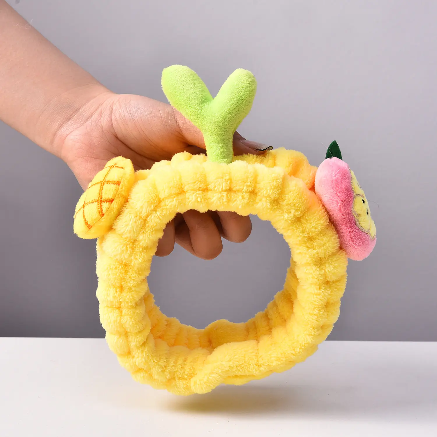 Cartoon Pineapple Bean Sprouts Grass Hair Ring