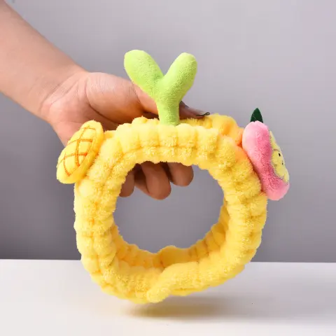 Cartoon Pineapple Bean Sprouts Grass Hair Ring Women's Raw