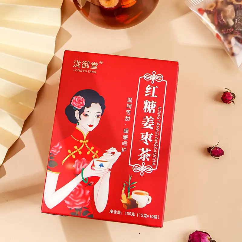Ginger Tea With Brown Sugar Red Dates Cinnamon Wolfberry Shredded Ginger Tea Health-enhancing Herbal Tea Tea Bags