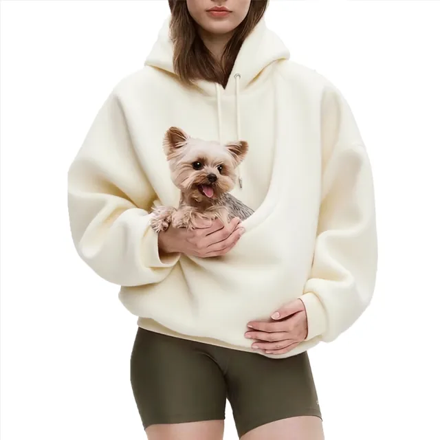 New Women's Loose Plaid Pullover Fleece Sweatshirt Milky White - Shop at LoveMi
