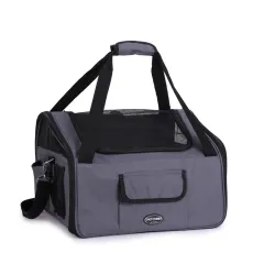 Pet Car Bag Dogs And Cats Travel Portable Crossbody - Dark Gray - View 1