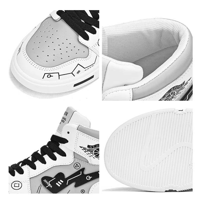 Title 16, High-top Summer Casual Sports Basketball Sneakers