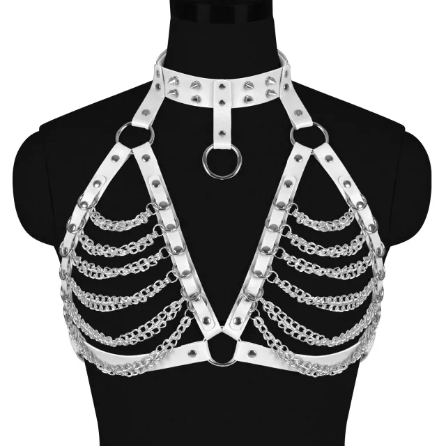 Personalized Metal Chain Trim Strap White - Shop at LoveMi
