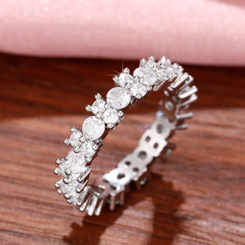 Diamond-Studded Geometric Ring, picture 3 of 3