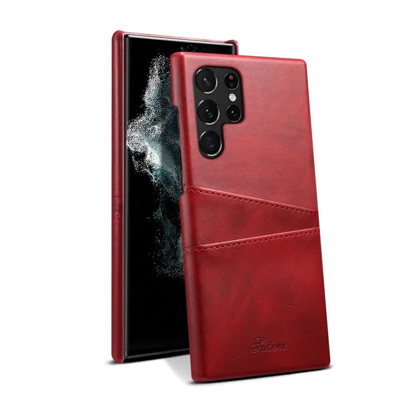 Ultra-thin Protection Retro Small Leather Pattern Card Phone Case