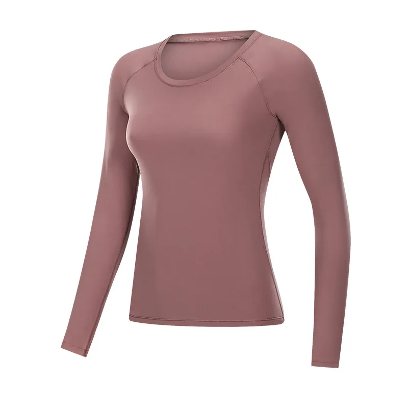 Slim Fit Thin Yoga Wear Nude Feel Skin-friendly Outerwear Fashion Sports Fitness Top Women - Alizarin Red