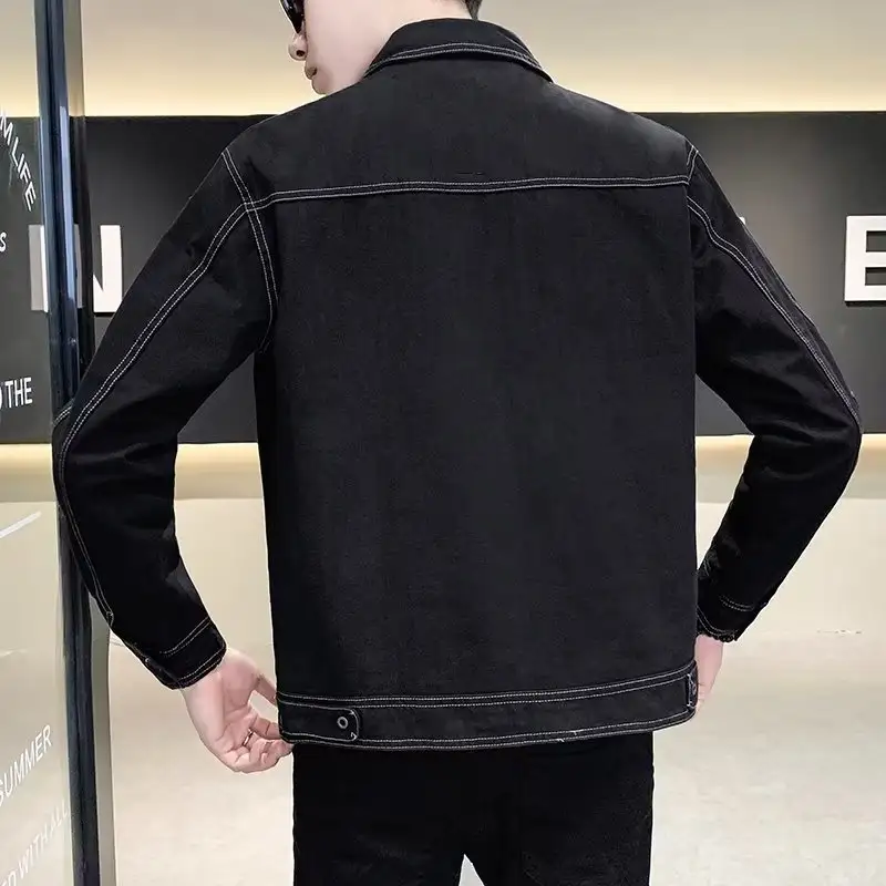 Workwear Loose Trendy Denim Men's Jacket