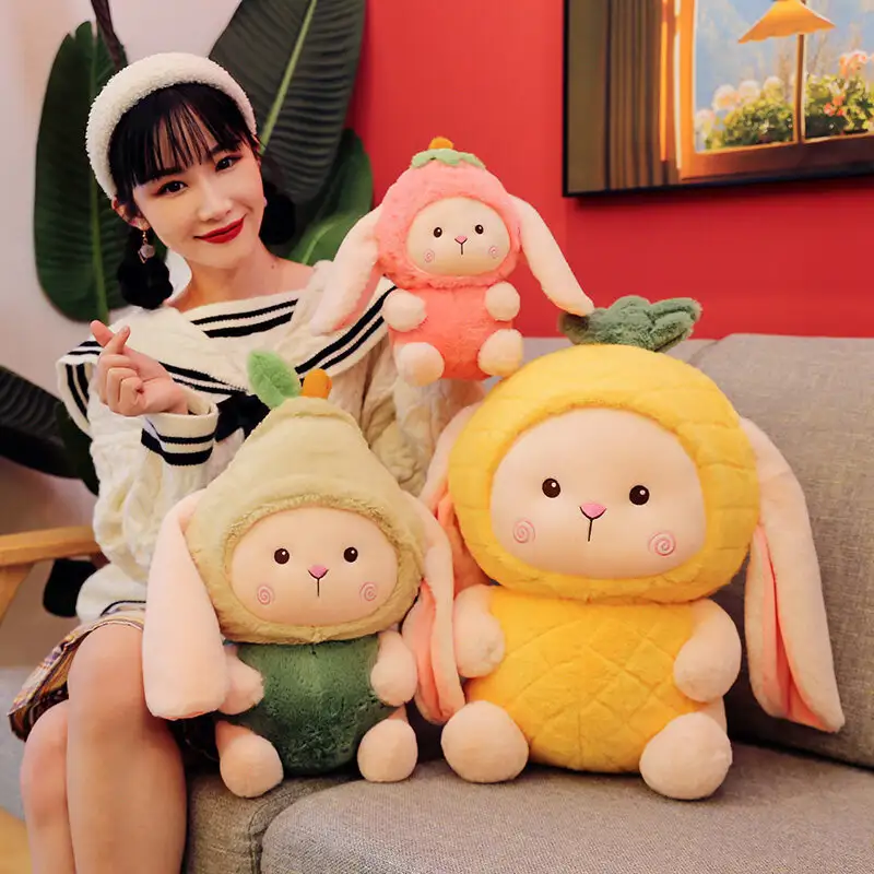 Cute And Adorable Fruit Rabbit Doll Cartoon Plush Toy