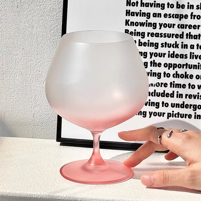 Design Gradient Frosted Goblet Ins Style