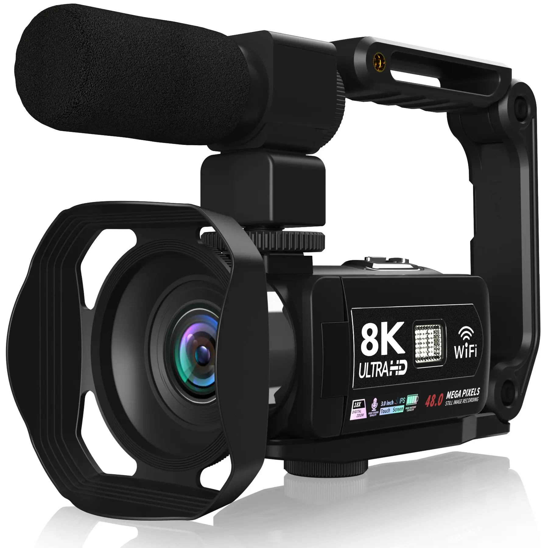 8KWIFI HD Digital Camera Touch Screen Handheld