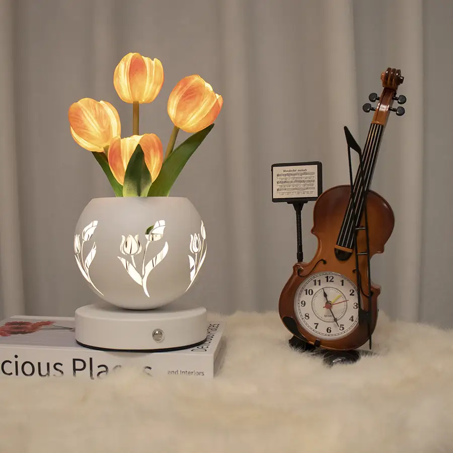 Tulip Small Night Lamp Led Projection Atmosphere Decoration