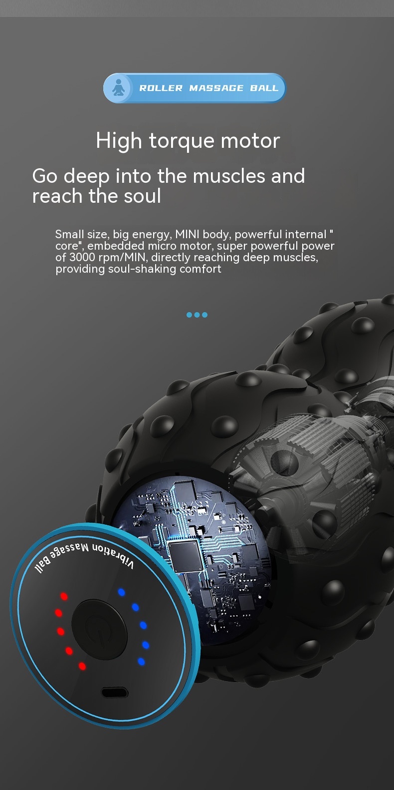 Peanut Massage Ball Shoulder And Neck Muscle Running Relaxation Massage Ball Foot Leg Fitness 11