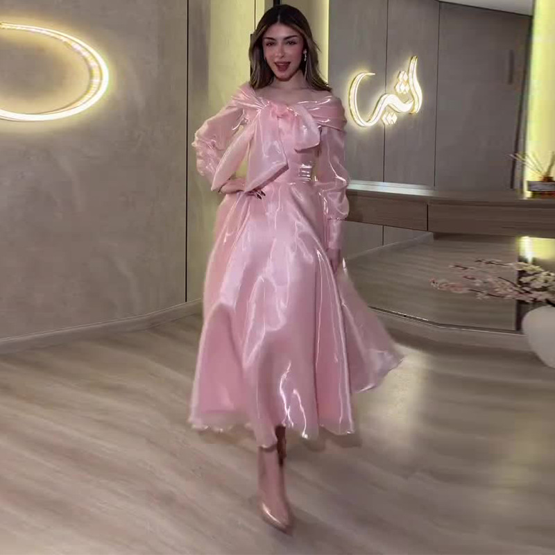 Womens French-style Elegant Casual Dress