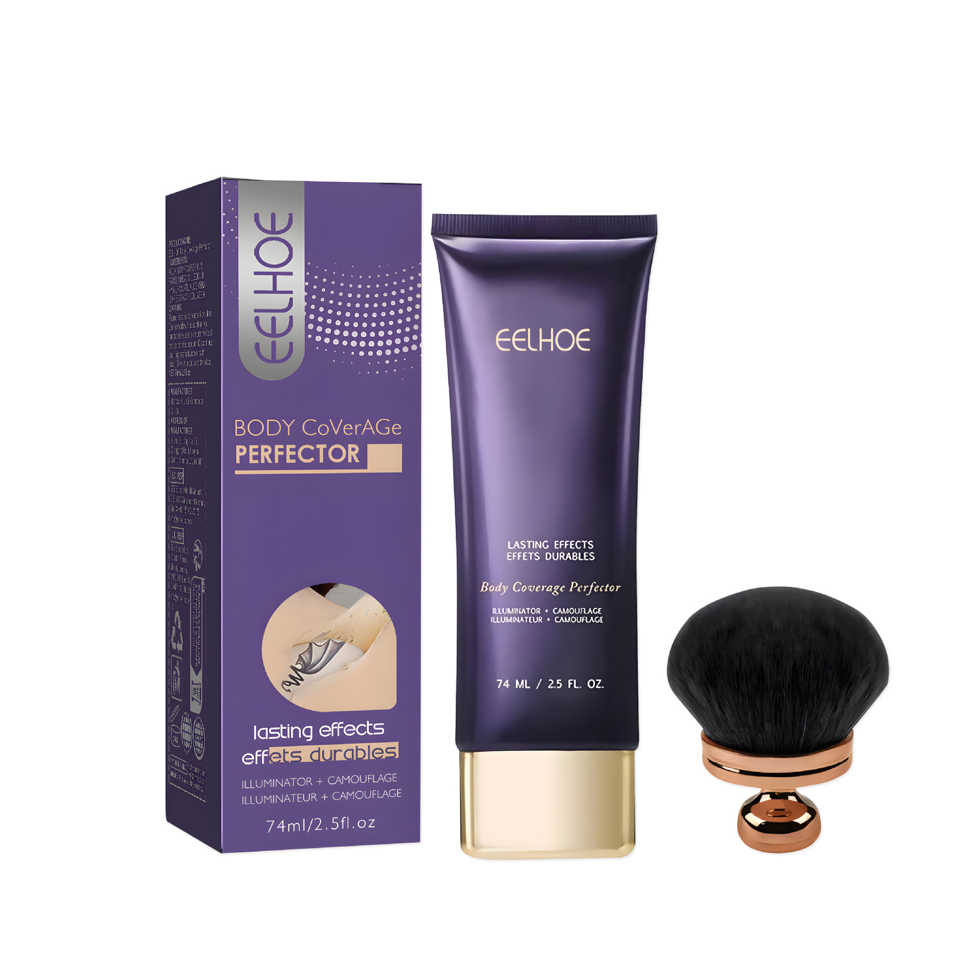 Body Creamy Concealer Daily Lasting Nourishing And Brightening Cover Concealer Brush - Shop at LoveMi