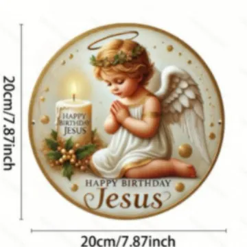 American Retro Wooden Round Dove Emblem Signboard Little White Angel - Shop at LoveMi