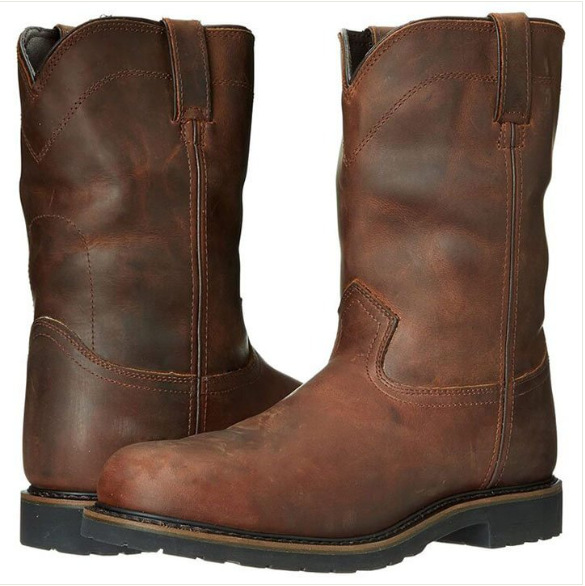 Retro Tea-colored Mens Versatile Casual Boots 6